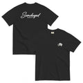 NINE HIGHRON TEE, Black, front and back view [color:Black]