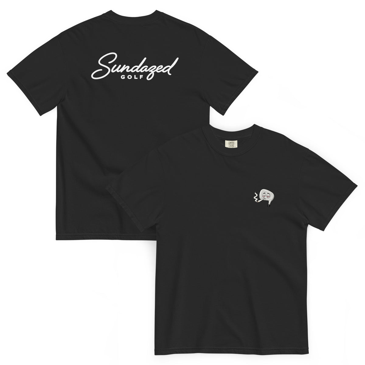 NINE HIGHRON TEE, Black, front and back view [color:Black]