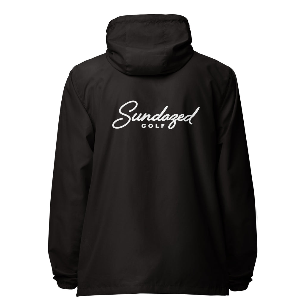 SUNNY DAZE WINDBREAKER JACKET, Black, back view [color:Black]